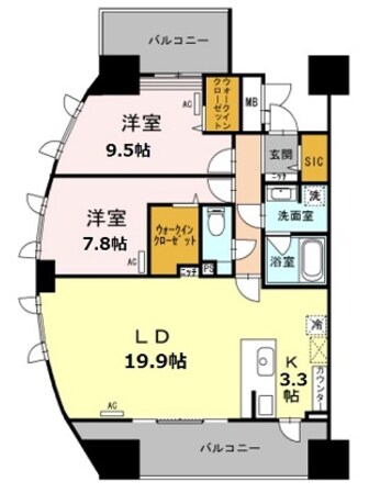 南千住駅 徒歩9分 2階の物件間取画像